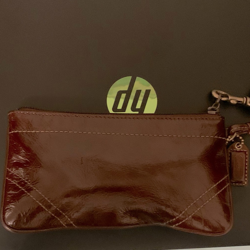 Coach Patent Leather wristlet (sold)